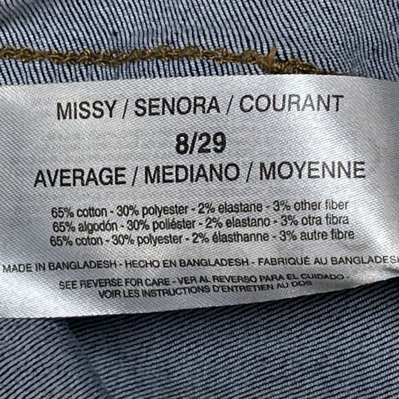 Chaps Ralph Lauren Womens Sz 8/29 Crop Kick Jeans Straight Leg Mid Rise 28x25 - Picture 14 of 14